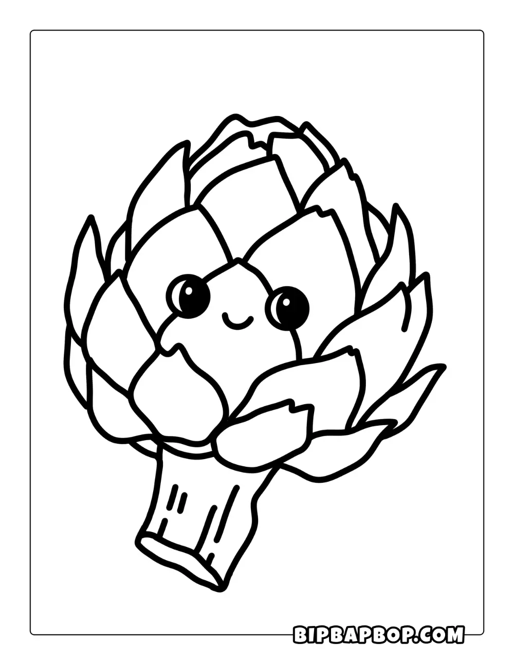 Artichoke Coloring Page