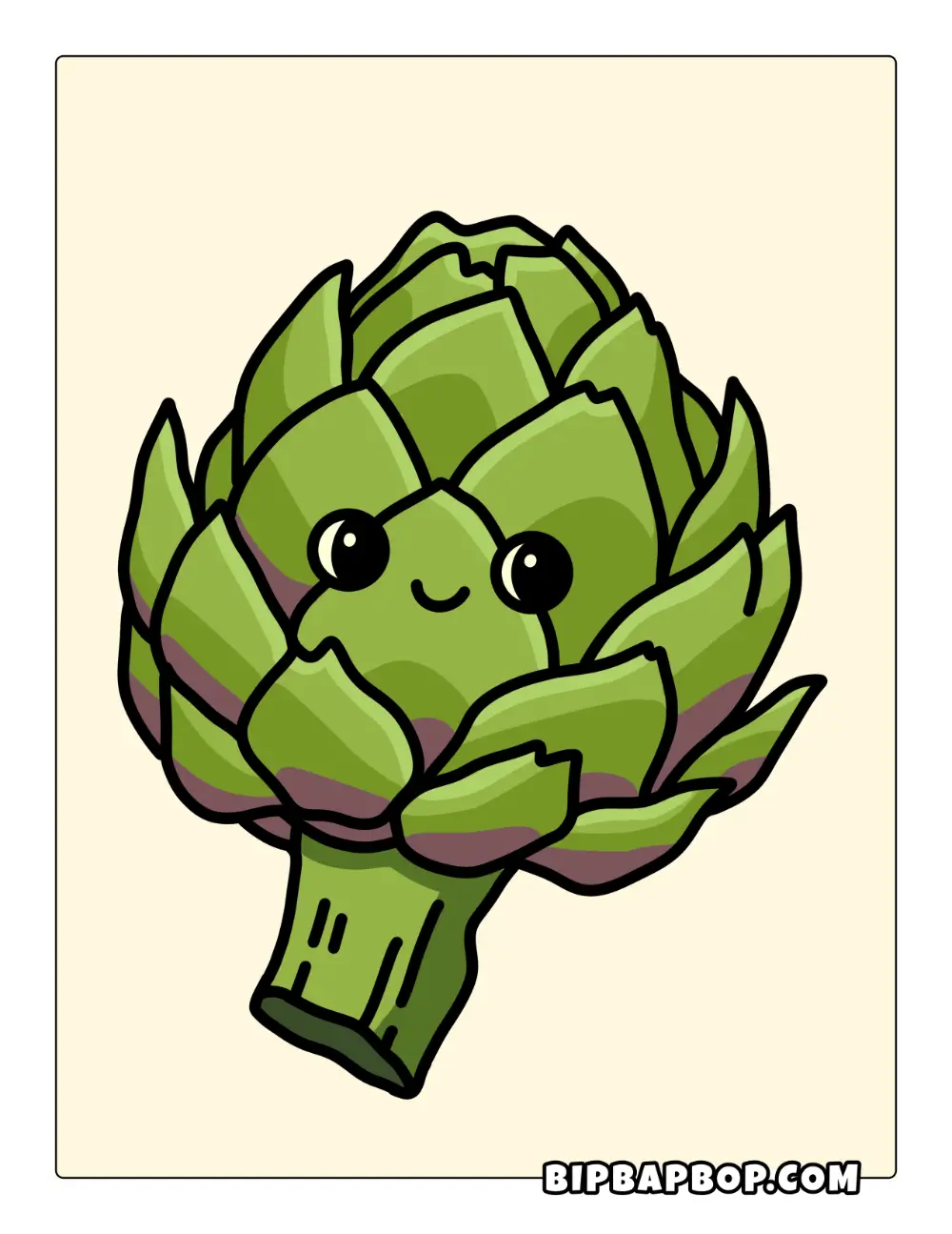 Artichoke Coloring Page