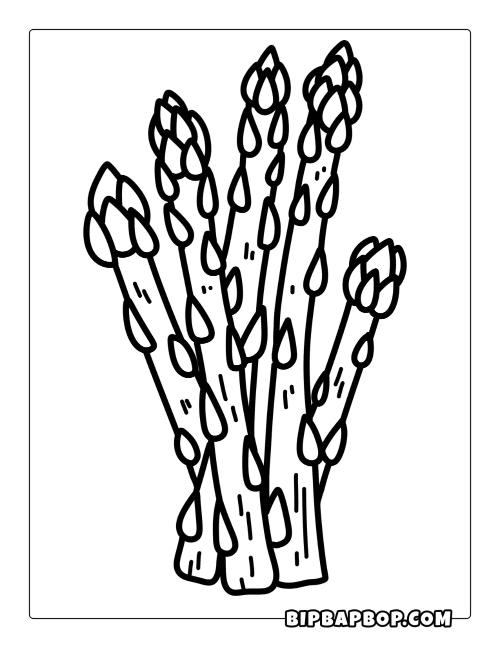 Asparagus Coloring Page