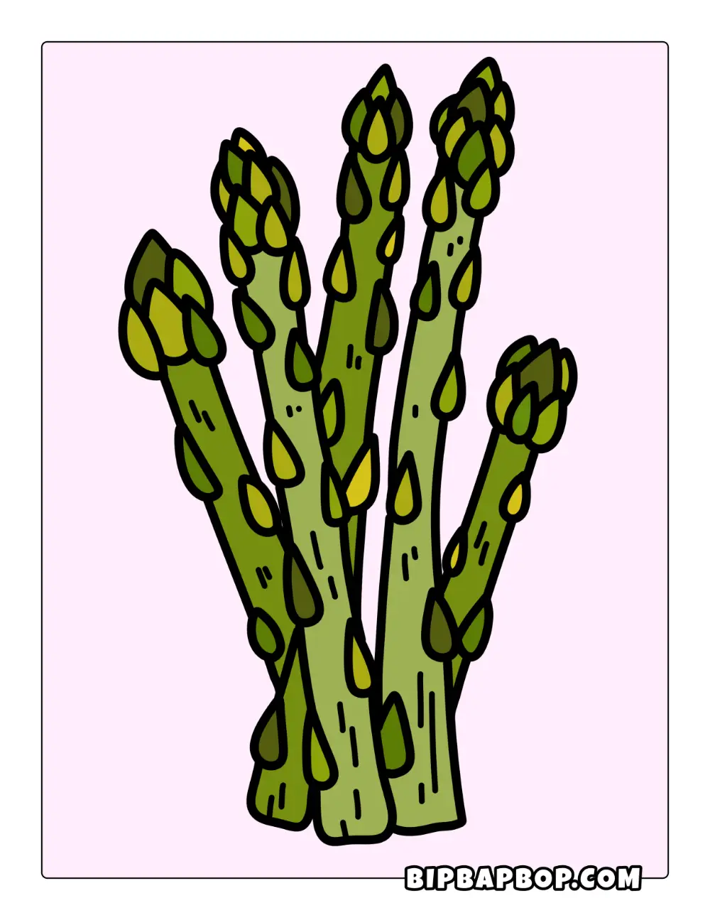 Asparagus Coloring Page