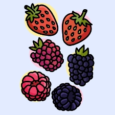 Berry Collection Coloring Page