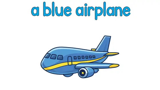 A Blue Airplane Printable