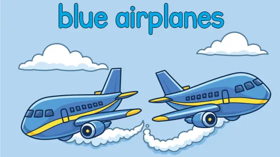 Blue Airplanes Printable