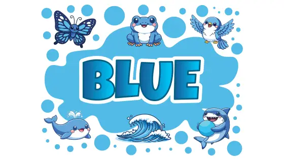 Blue Things In Nature Printable