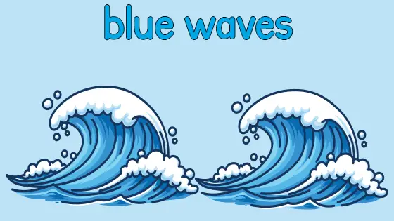 Blue Waves Printable