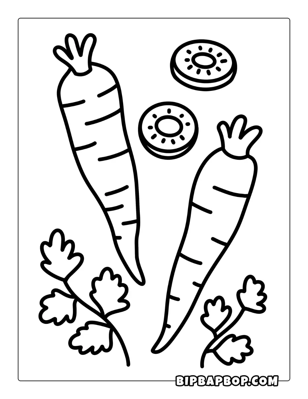 Cabbage Coloring Page