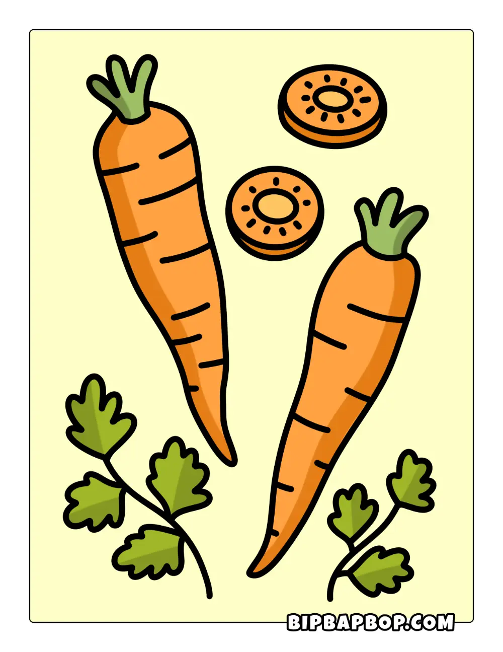 Cabbage Coloring Page