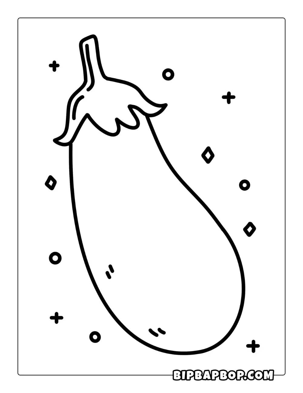 Eggplant Coloring Page