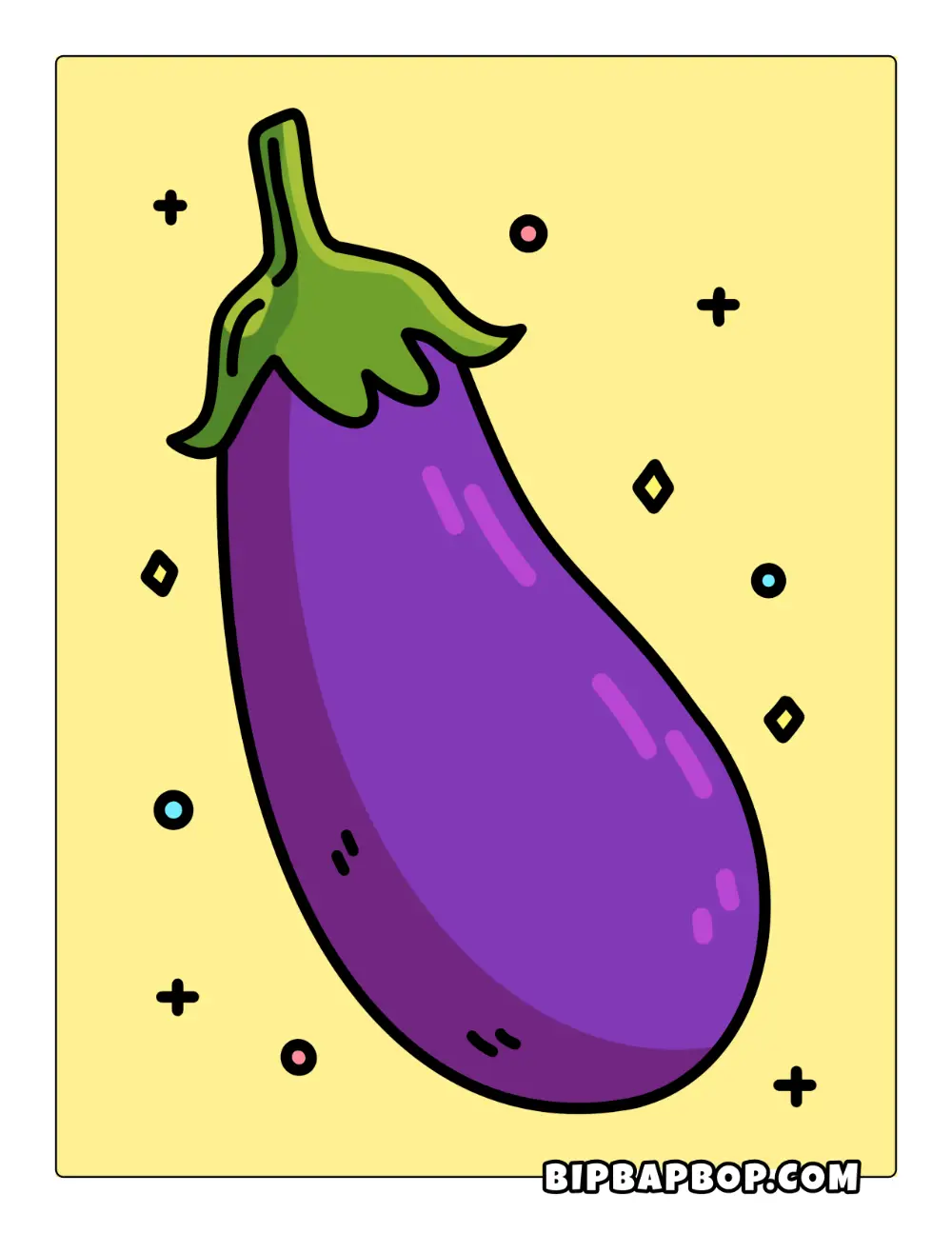 Eggplant Coloring Page
