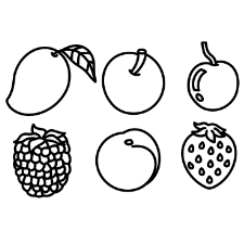 Fruit Collection Coloring Page