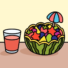 Fruit Punch Coloring Page