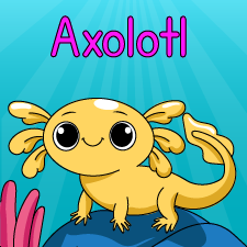 Happy Axolotl Printable