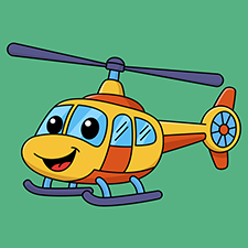 Happy Helicopter Printable