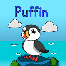 Happy Puffin Printable