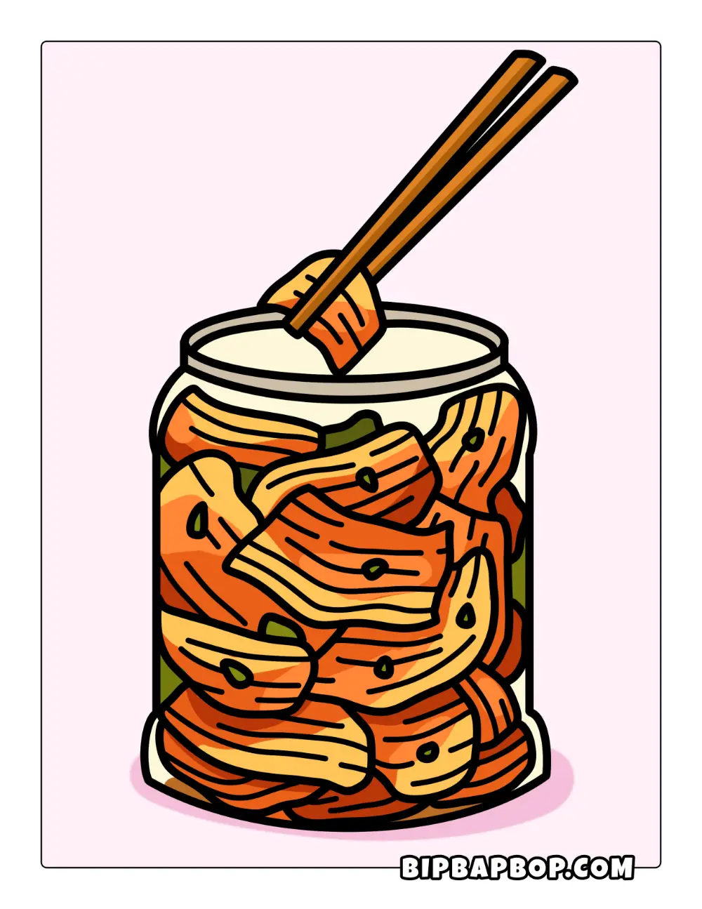 Kimchi Coloring Page