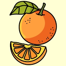 Orange Coloring Page