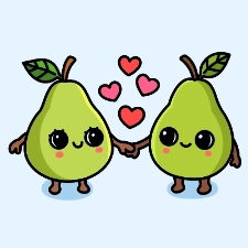 Pair Of Pears Coloring Page