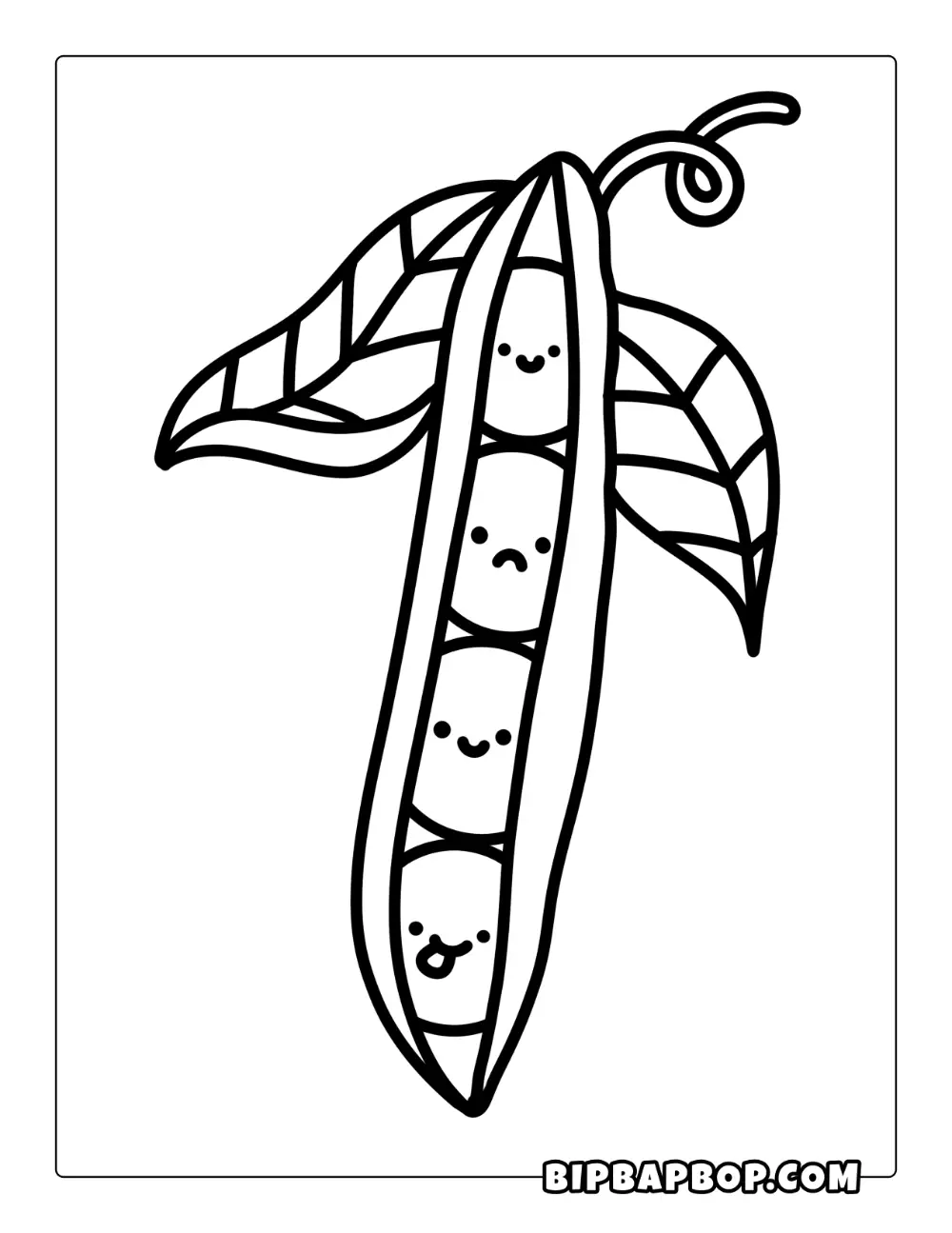 Peas Coloring Page