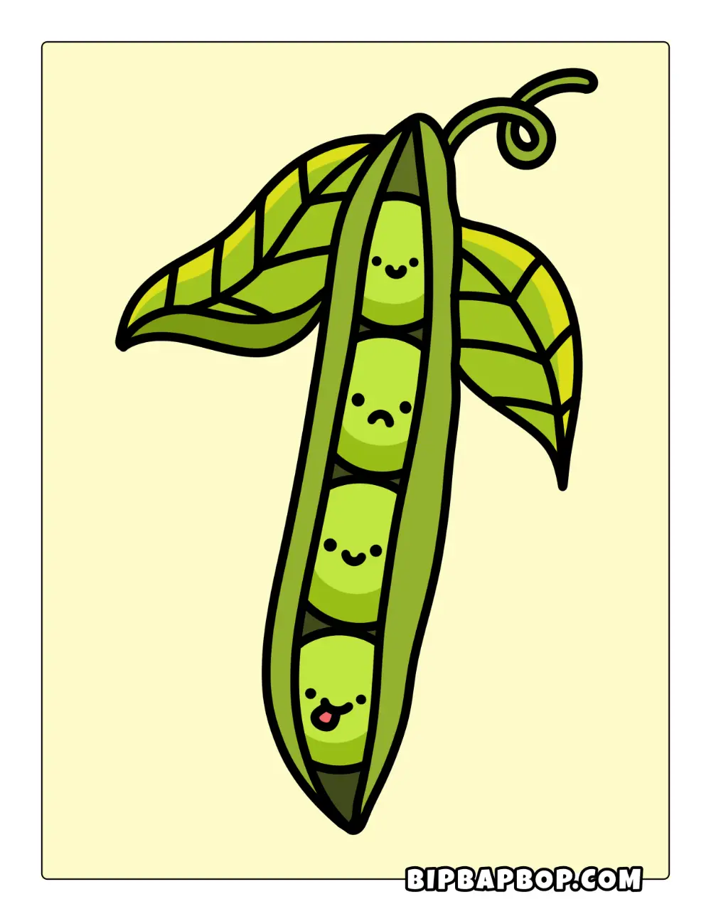 Peas Coloring Page