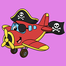 Pirate Airplane Printable