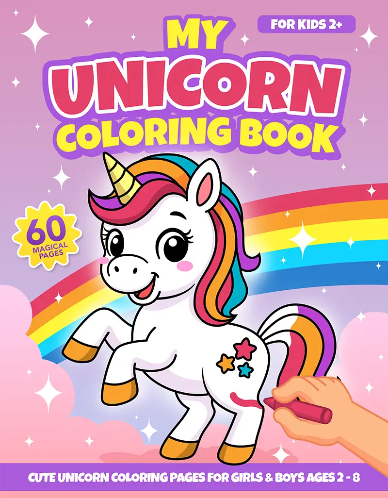 free unicorn coloring book