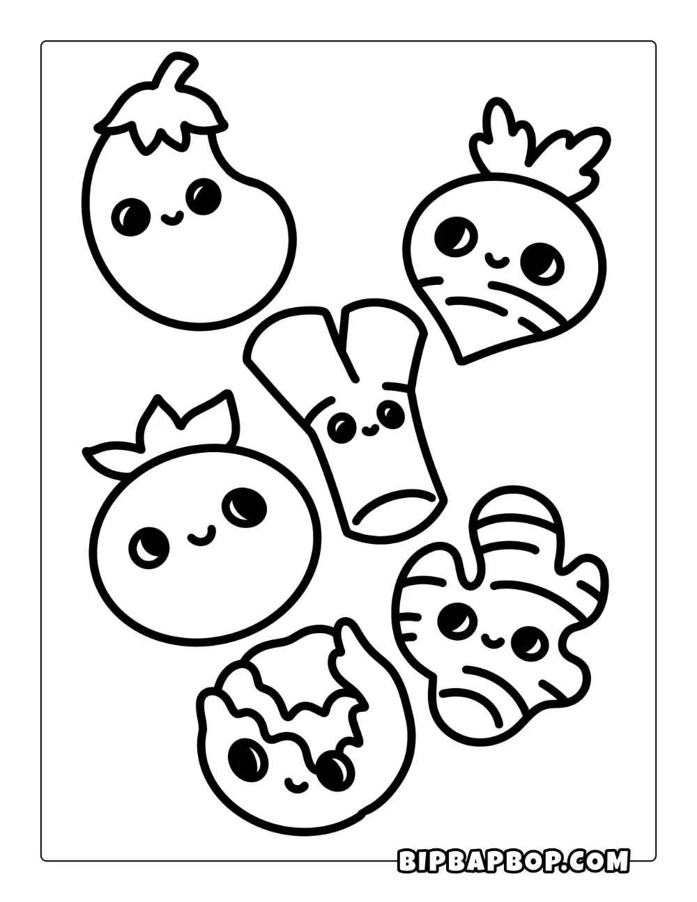 Vegetable Friend Coloring Page