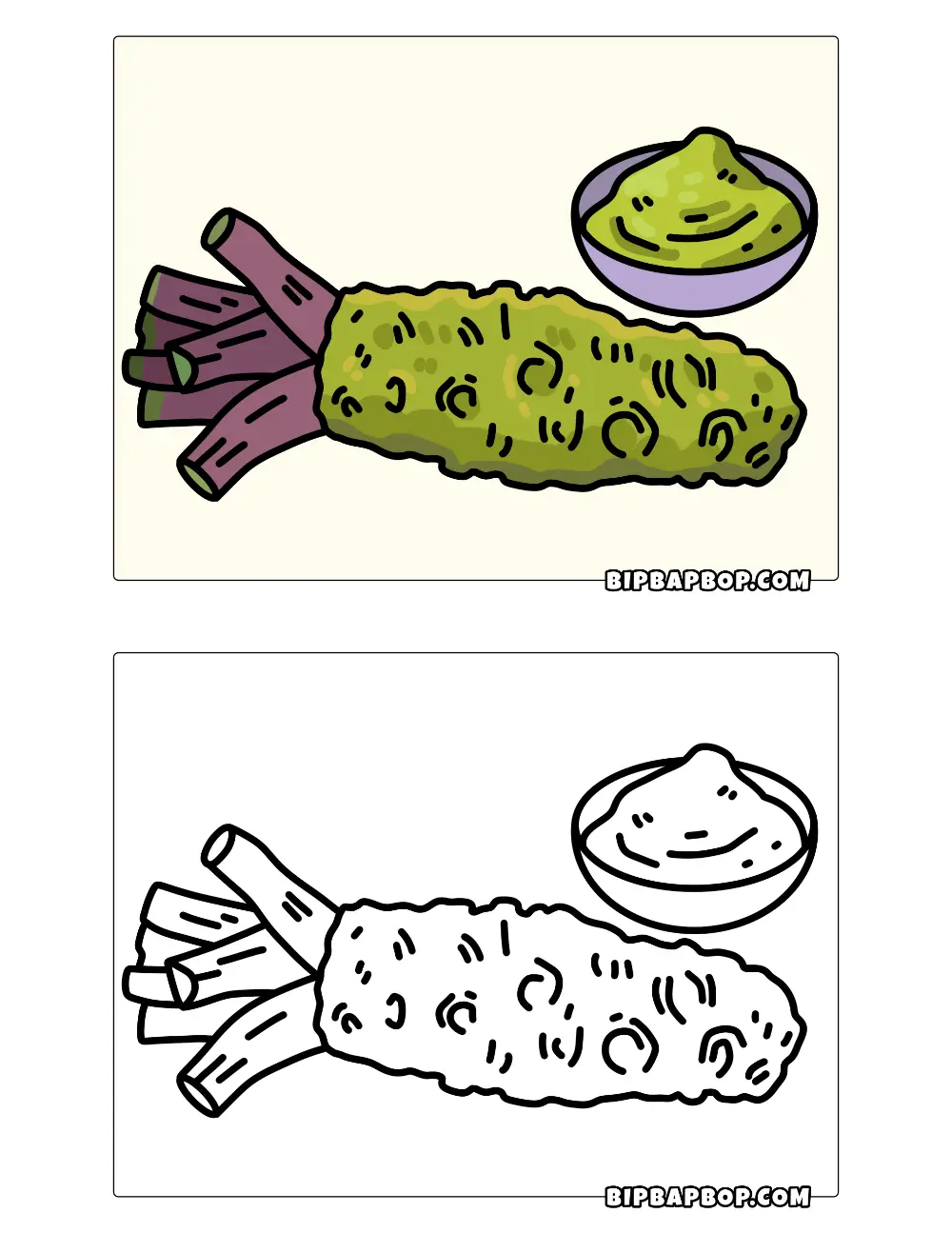 Wasabi Coloring Page