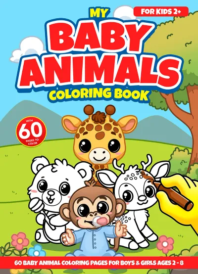 My Baby Animals Coloring Book cover