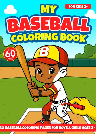 My Baseball Coloring Book cover