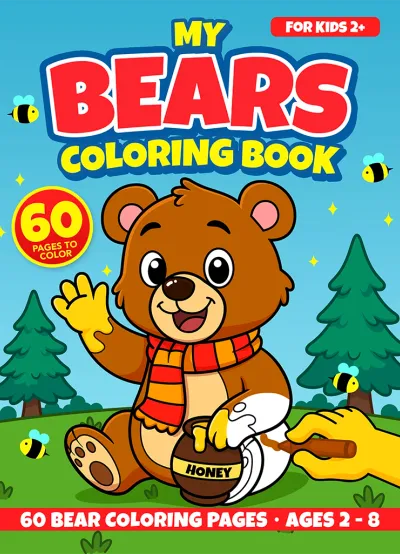 My Bear Coloring Book cover