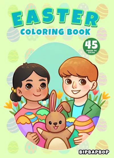 Easter Coloring Book cover