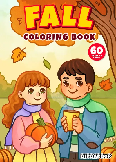 Fall Coloring Book cover