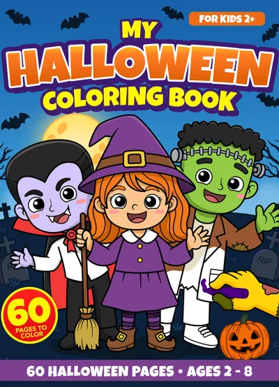 My Halloween Coloring Book cover