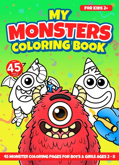 My Monsters Coloring Book cover