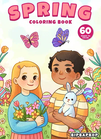 Spring Coloring Book cover