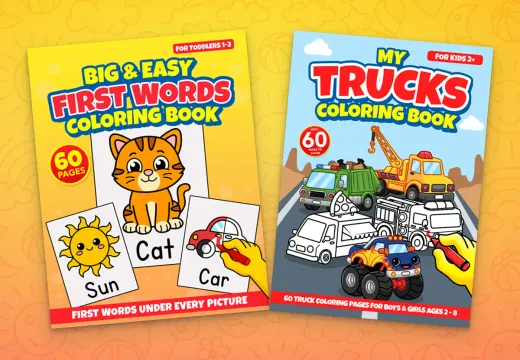 Coloring books for toddlers and young kids