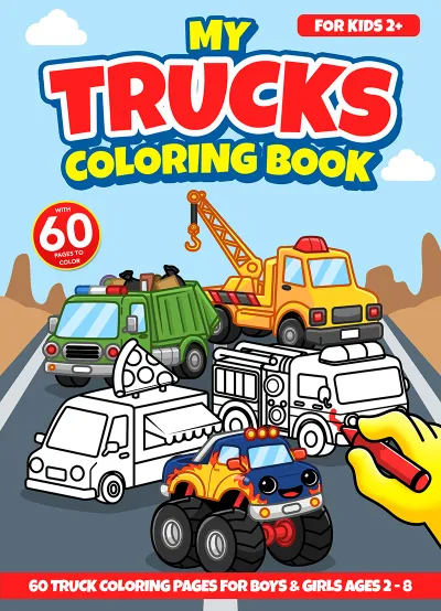 My Trucks Coloring Book cover