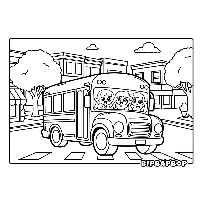 kids on a school bus