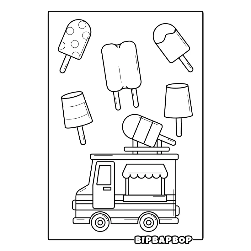 a lollipop van selling sweet treats