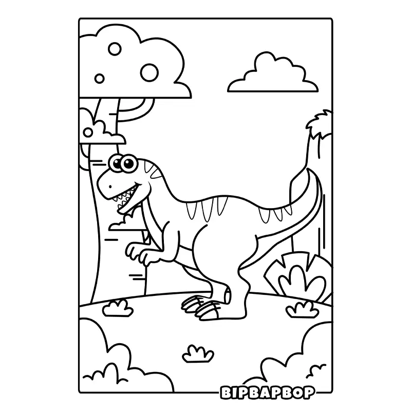 a tyrannosaurs in the jungle