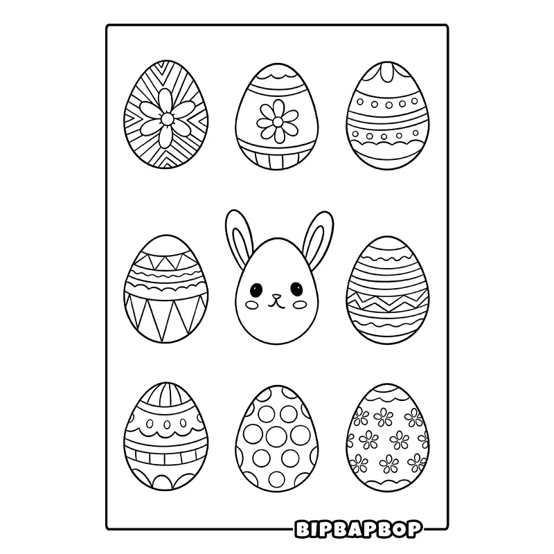 lots of easter eggs with different patterns