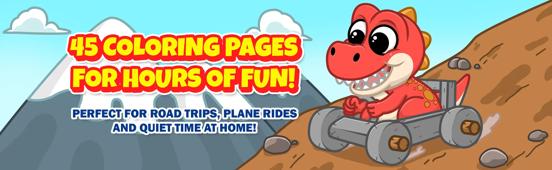 45 dino coloring pages for hours of fun!