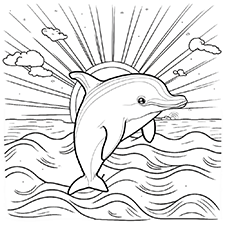 Dolphin Coloring Pages - Free Printable Images for Kids