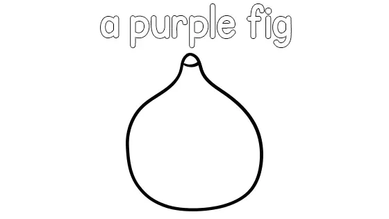 A Purple Fig Coloring Page
