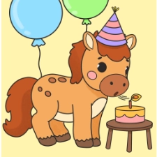 Birthday Horse Picture