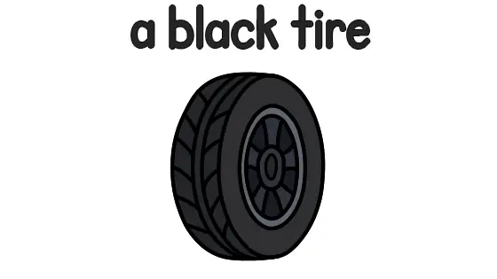 A Black Tire Printable