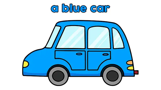 A Blue Car Coloring Pages Free PDF Download Color