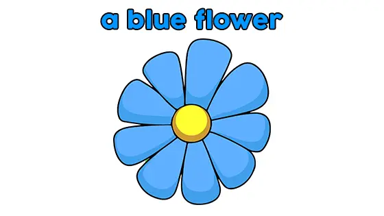 A Blue Flower Coloring Pages Free PDF Download Color
