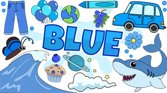 Blue Things Coloring Pages Free PDF Download Color