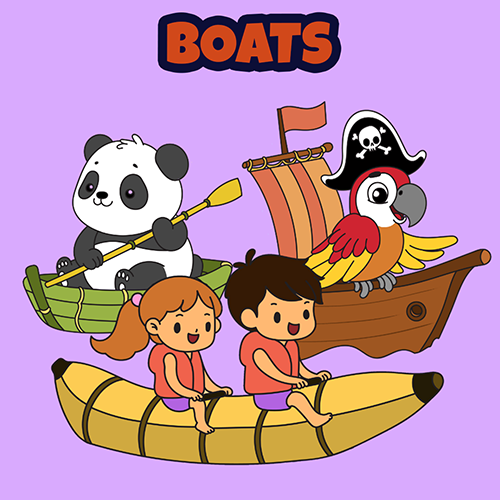 Boat Colouring Pages